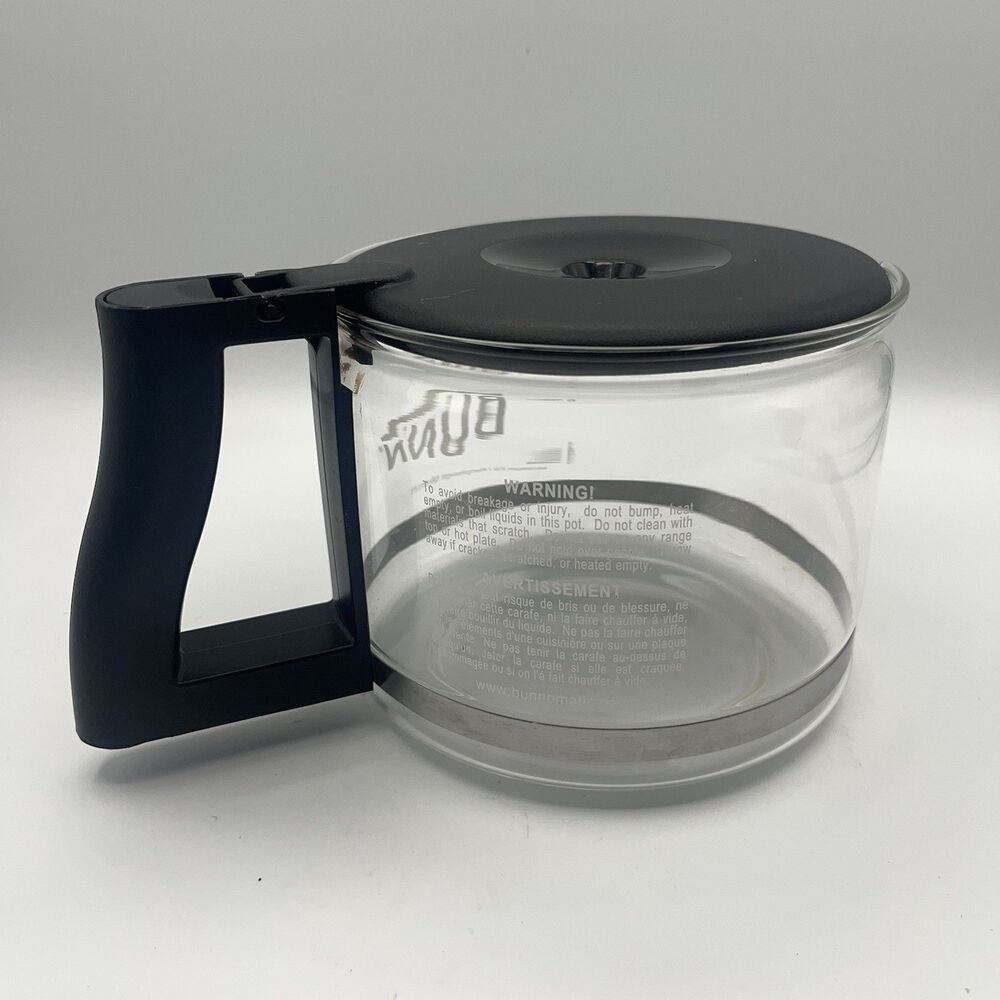 Bunn Coffee Carafe Replacement 10 Cup Pot Black Glass Drip Free